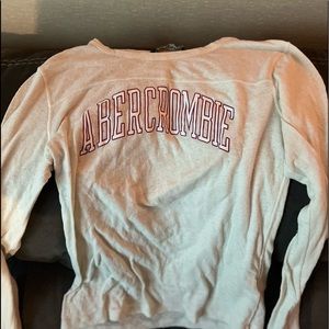 Abercrombie long sleeve tee. Size small & pale yellow